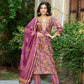 Floral Chanderi Suit Set For Women