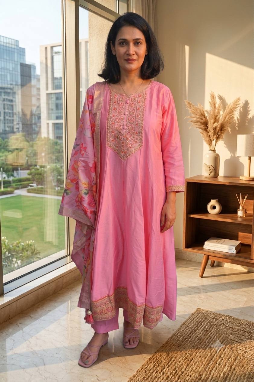 Blush & Blossom Ambrue Anarkali Suit Set