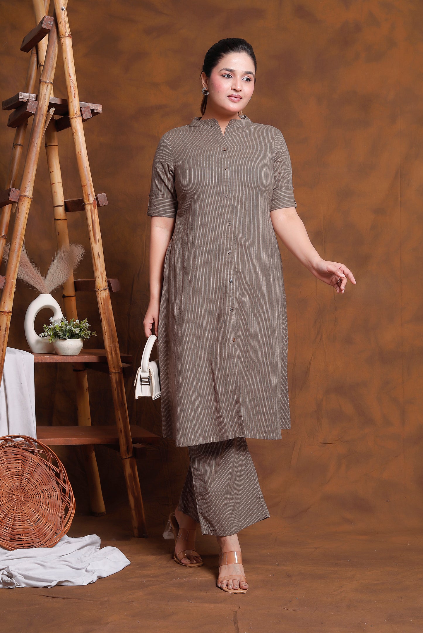 Aurelia Professional Co-ord Set Earthy Cocoa (Gray)