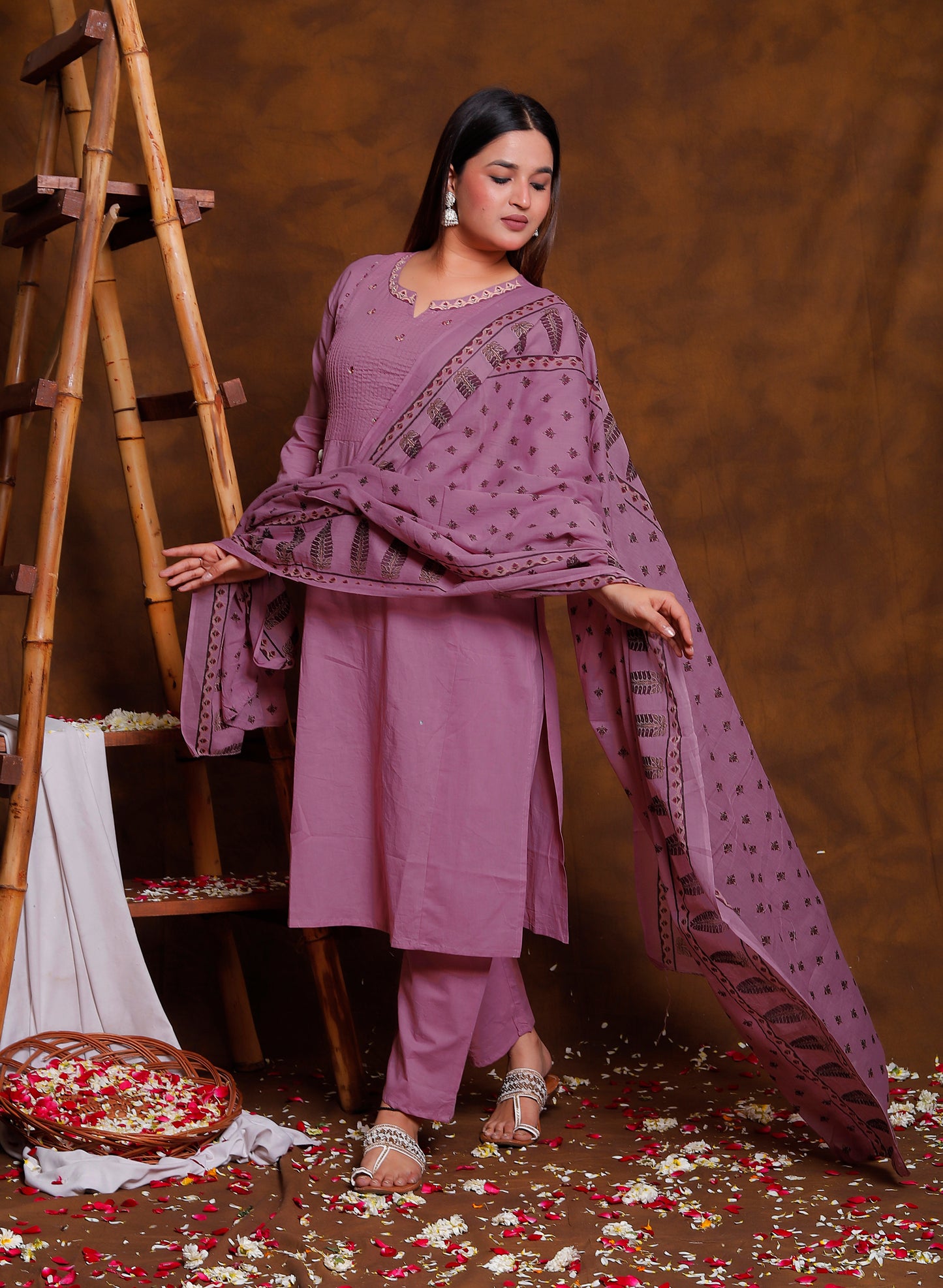 Antique Mauve 3 Piece Suit Set