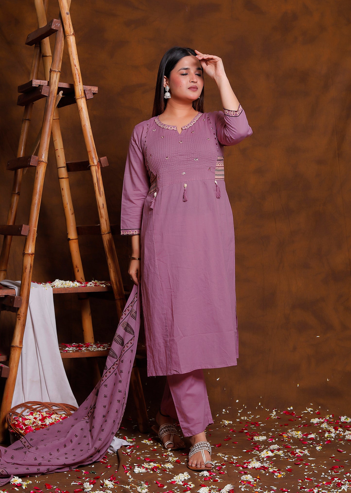 Antique Mauve 3 Piece Suit Set