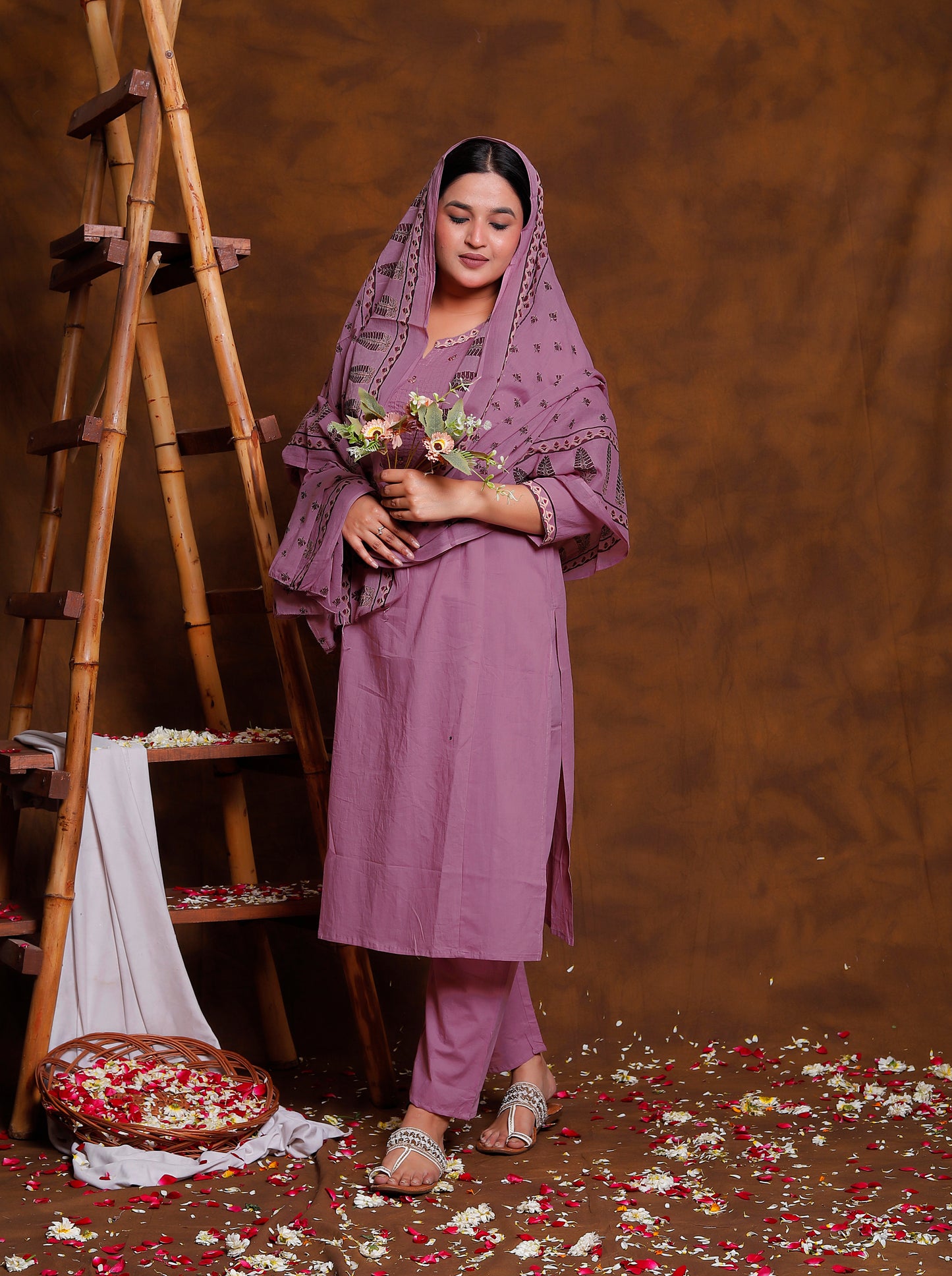 Antique Mauve 3 Piece Suit Set