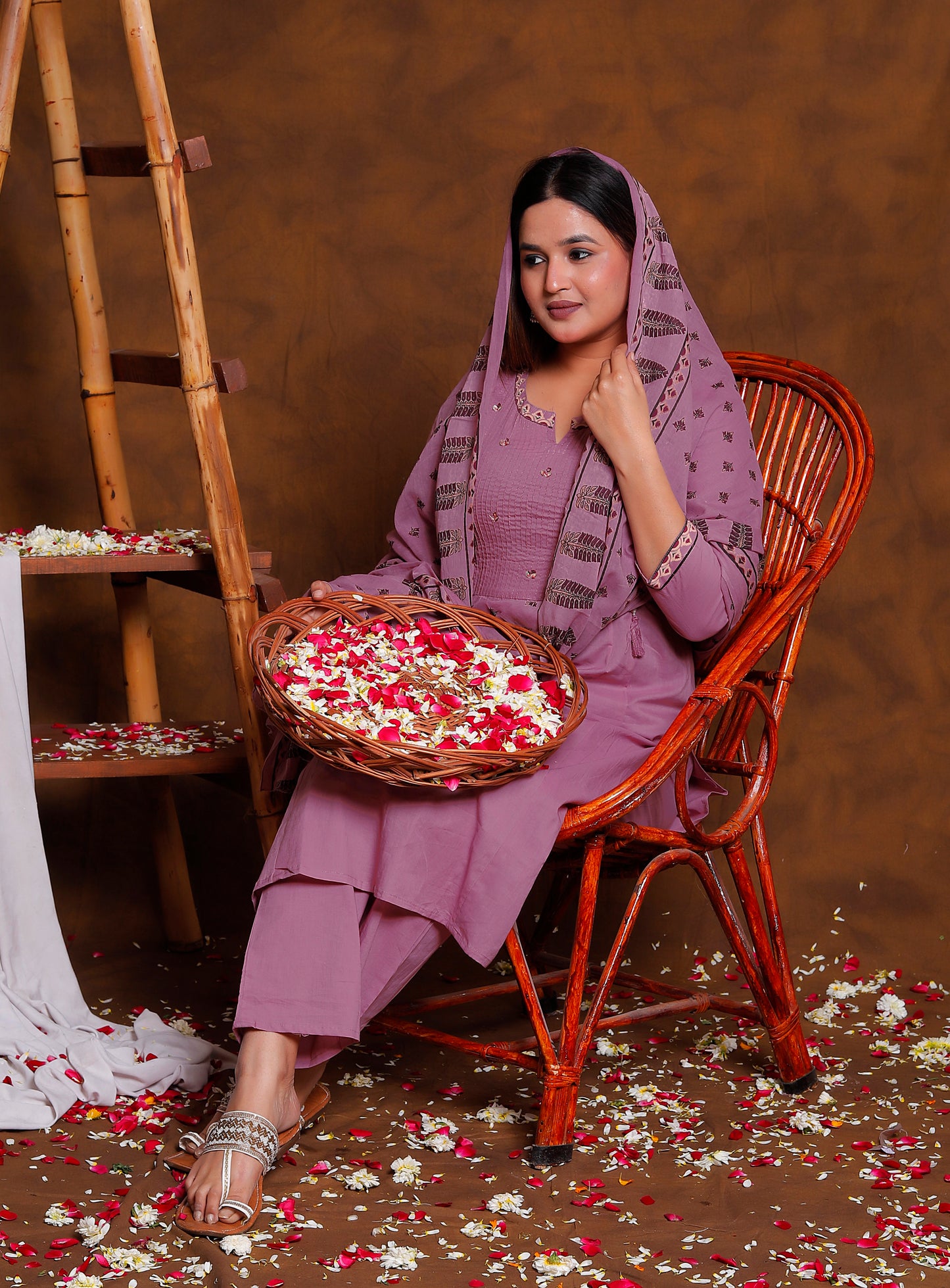 Antique Mauve 3 Piece Suit Set