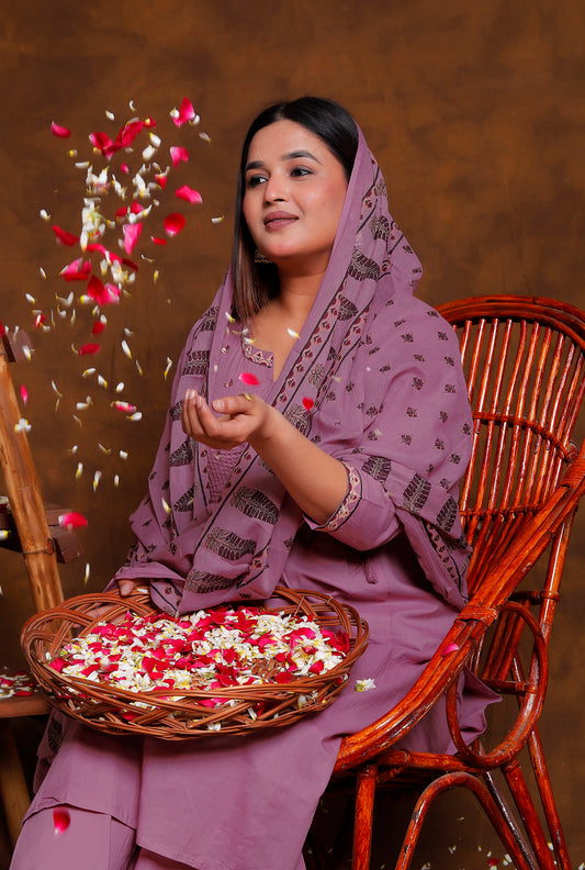 Antique Mauve 3 Piece Suit Set