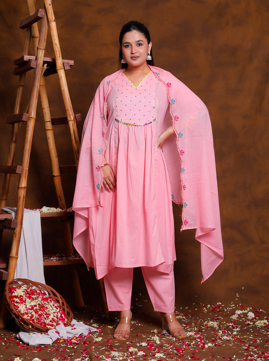 Blush Petal 3 Piece Suit Set