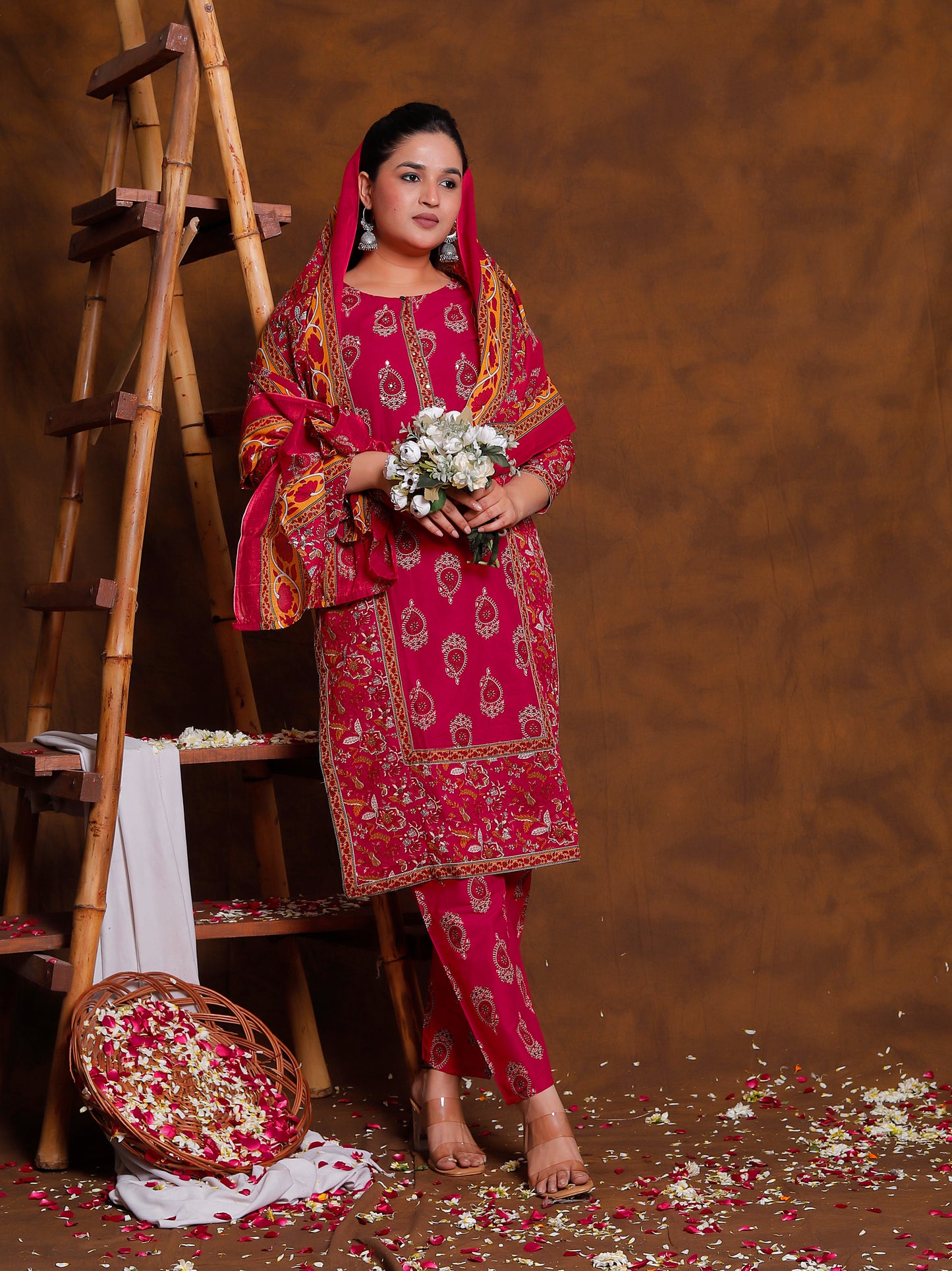 Basanti Gulbahar 3 Piece Suit Set
