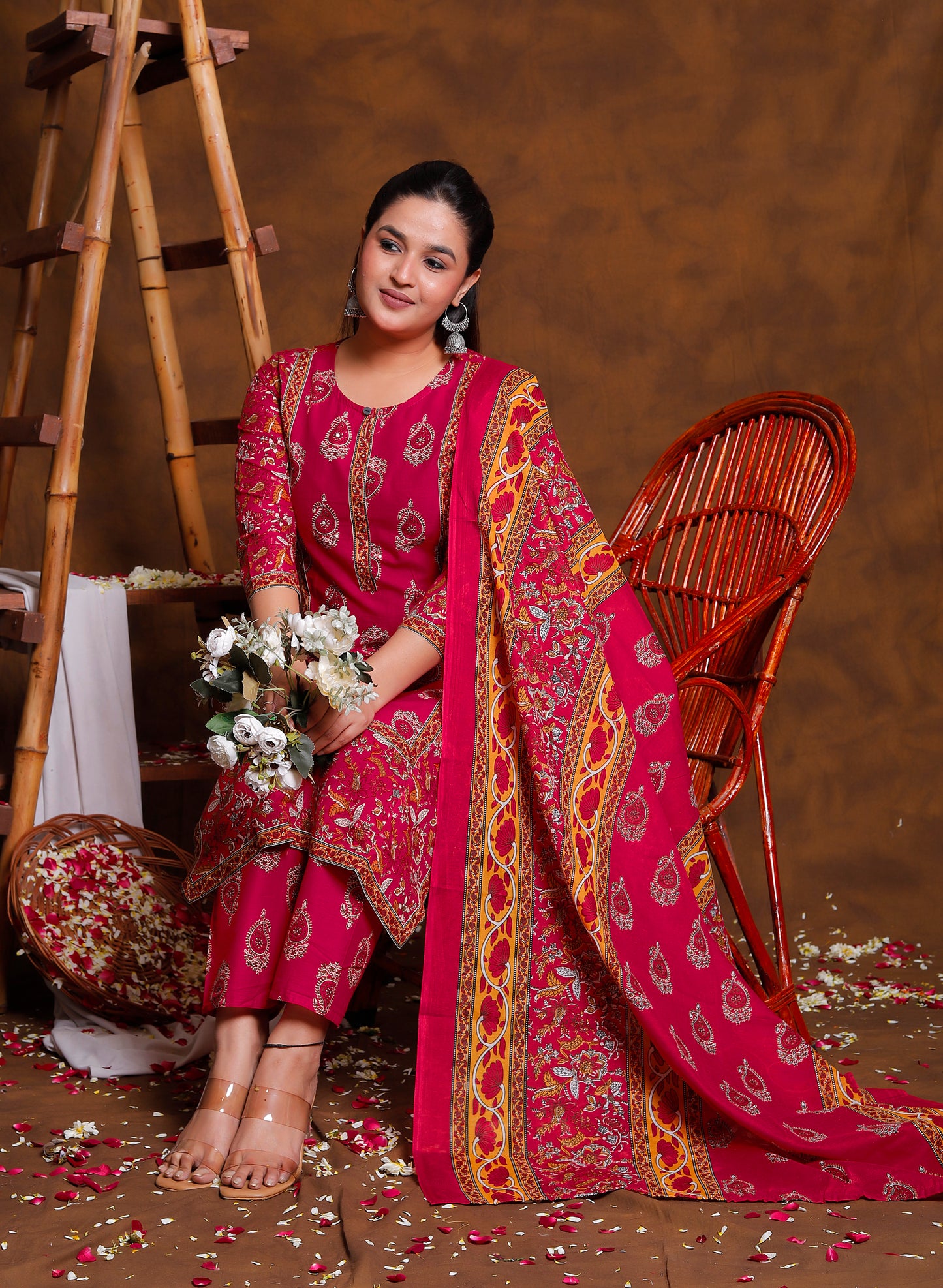 Basanti Gulbahar 3 Piece Suit Set