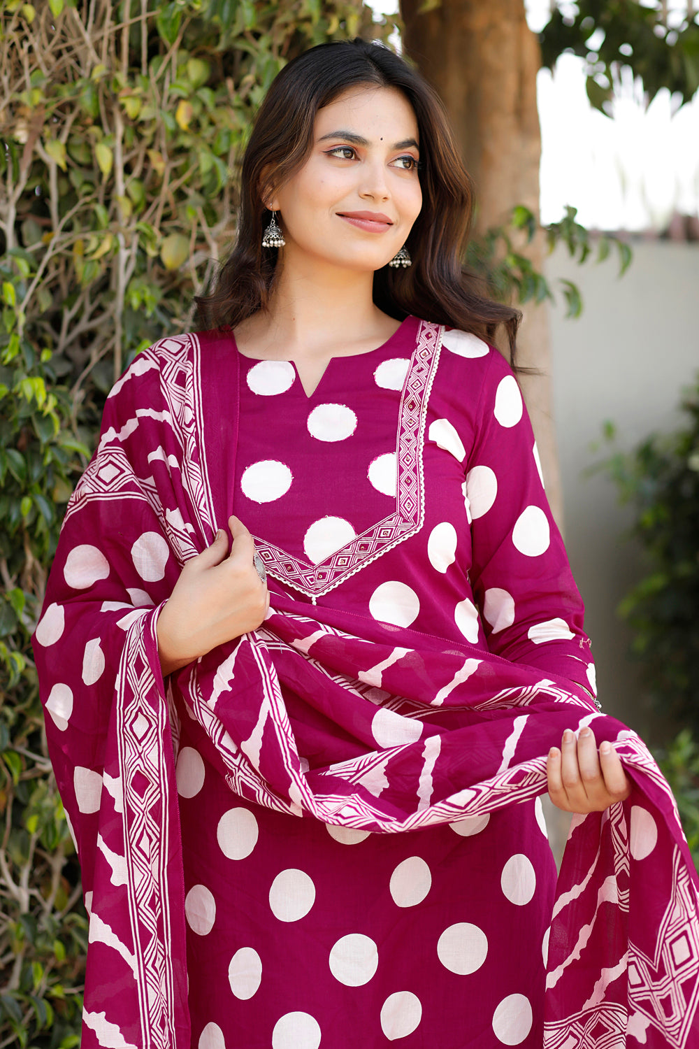 Ambrue Berry Rani Suit Set