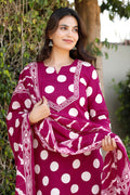 Ambrue Berry Rani Suit Set