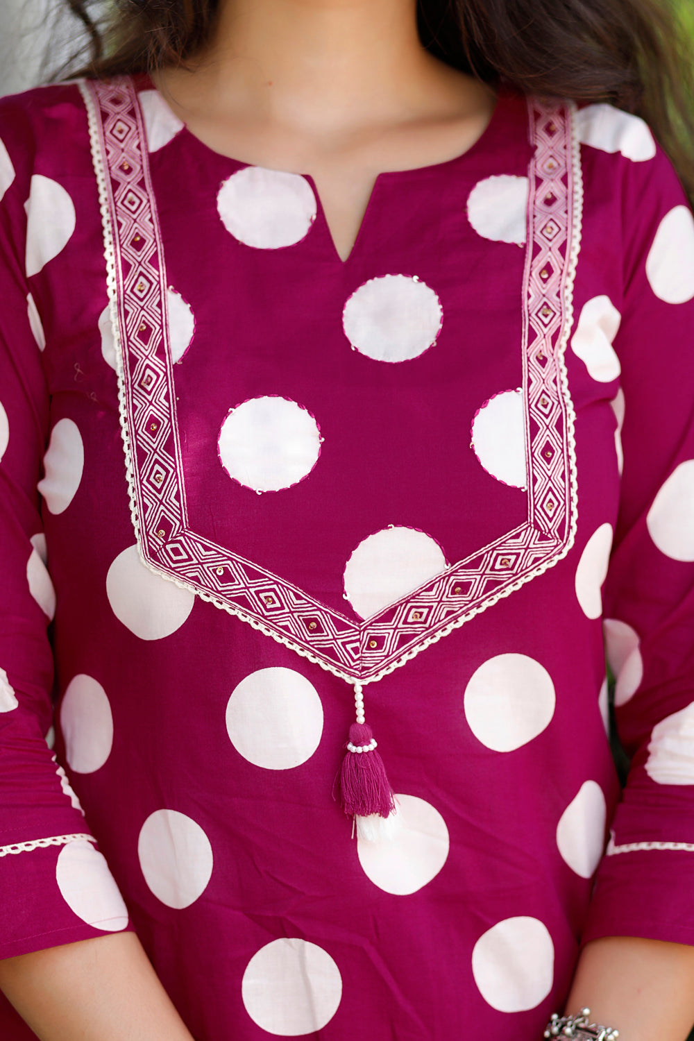 Ambrue Berry Rani Suit Set