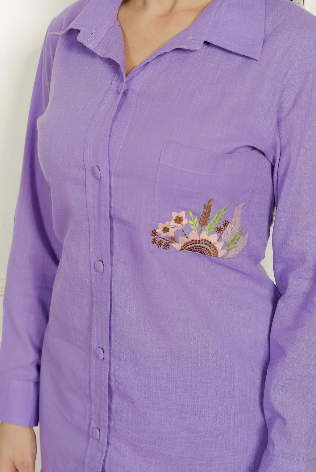 Lavender Airport Viral Style Cord Set