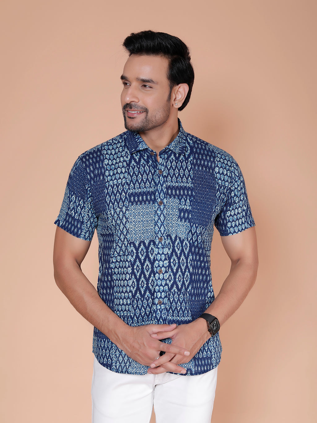 Navy Blue Casual Shirt