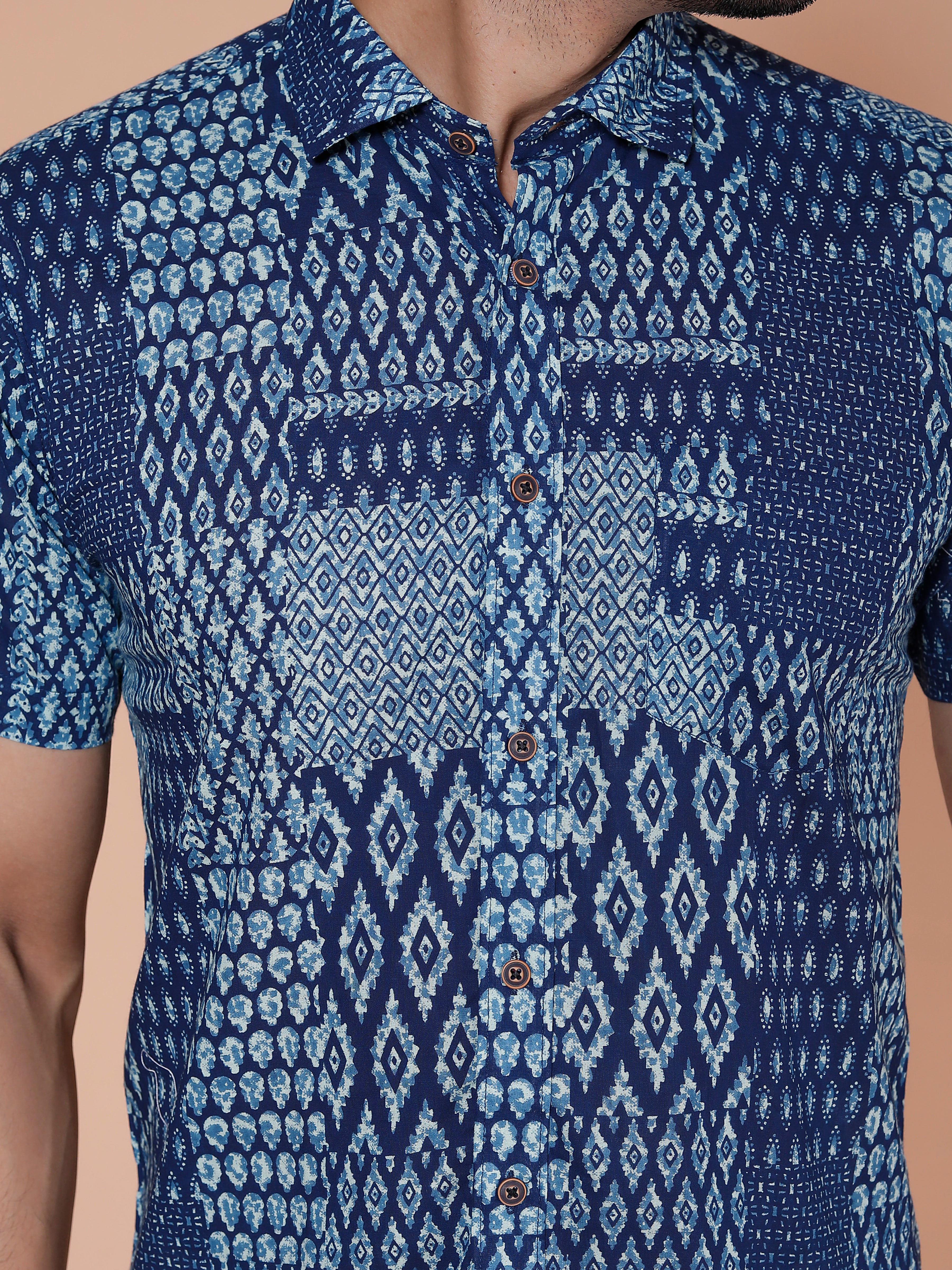 Navy Blue Casual Shirt
