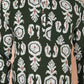 Royal Green Block Print Short Kurta