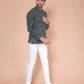 Forest Stripes Handblock Cotton Short Kurta - Where effortless style meets Nature charm