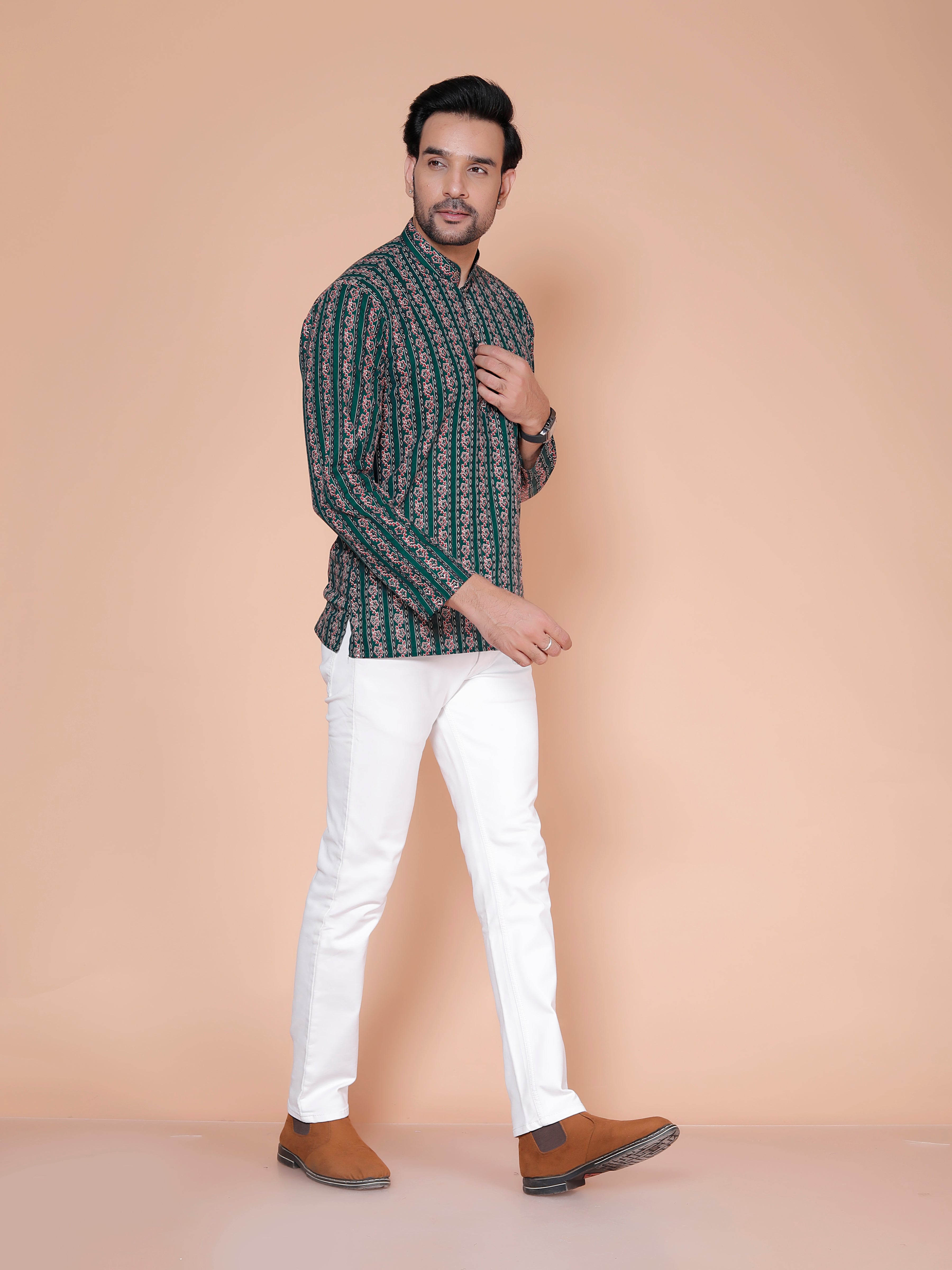 Cotton Short Kurta For Men