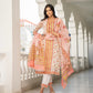 Cotton Silk - Handblock Print Subtle Motif Neckline Work Suit Set