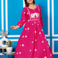 BANDHANI PRINT EMBROIDERD PINK  SUIT SET
