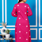BANDHANI PRINT EMBROIDERD PINK  SUIT SET