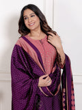 The Royal Purple - Simmer Silk Suit Set