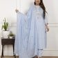 Embroidery Sky Cotton Suit Set